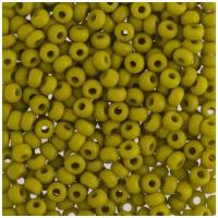 Бисер круглый PRECIOSA 5, 10/0, 2,3 мм, 500 г, (Ф376), оливковый