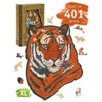 Деревянный пазл Woozzle "Амурский тигр" 31х41 см (большой) 401 деталь