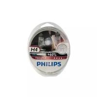 Автолампа PHILIPS H4 12V 60/55W P43t +60% Vision Plus (12342VP), EUROBOX-2шт