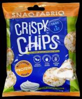 Чипсы Snaq Fabriq Crispy Chips рисовые цельнозерновые со вкусом сметаны и зеленого лука, 50 г