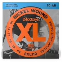 Набор струн D'Addario XL Nickel Wound EXL110, 1 уп