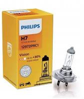 Лампа H7 12V 55Вт PHILIPS +30% Premium Vision*