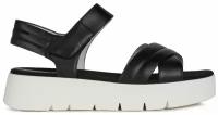 туфли летние открытые GEOX для женщин D DANDRA 40 цвет чёрный, размер 38