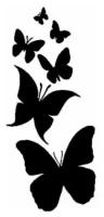 Интерьерные наклейки, Наклейка для декора интерьера - Бабочки