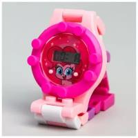 Часы наручные электронные "Пинки Пай", My Little Pony, с ремешком-конструктором 5295998