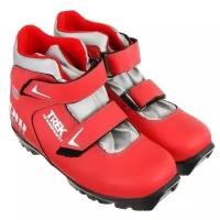 Детские лыжные ботинки TREK Snowrock 3 NNN (ИК), красный/белый
