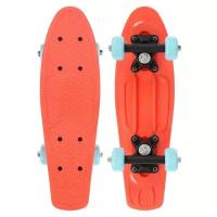 Скейтборд 42 x 12 см, колеса PVC 50 мм, пластиковая рама, цвет оранжевый