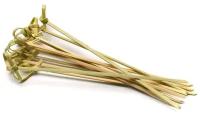 Viatto Пика одноразовая бамбук Узелок, 10 см, 100 шт., бежевый