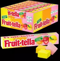 Жевательные конфеты Fruit-tella Ассорти с фруктовым соком 21 шт