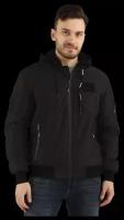 Куртка мужская A PASSION PLAY, демисезонная, SQ68553, цвет черный, размер 56