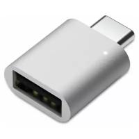 Адаптер переходник USB Type C (выход) - USB 3.0 (вход), серебристый, KS-is
