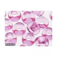 Бисер Preciosa 01192 Кристально-прозрачный розовато-лиловый, золь-гель (solgel) (10/0) 2.3 мм, 5 г.
