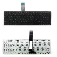 Клавиатура для ноутбука Asus X501A X501U X550 черная без рамки с креплением плоский Enter