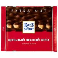Шоколад Ritter Sport EXTRA NUT темный цел.лесн.орех 100г