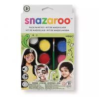 Набор красок для детского грима в палитре с кистью Snazaroo, 8 цветов