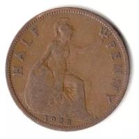 (1928) Монета Великобритания 1928 год 1/2 пенни "Георг V" Медь VF