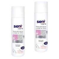 Пенка Seni Care для мытья и ухода за телом использования воды 500 мл , 2 упаковки.