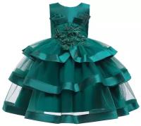 Нарядное платье Kids Tales цв. зеленый р. 140