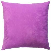 Подушка декоративная MATEX Velours, 48 x 48 x 15 см светло-фиолетовый