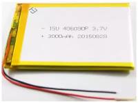 Аккумулятор Li-Pol (батарея) 406090 3.7V Li-Pol 3000 mAh (4x60x90 mm)
