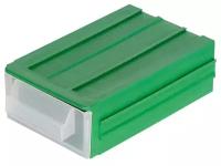 Модульный контейнер для мелочей "Gamma", пластик, 14,5x8,7x4,2 см, цвет: зелёный, арт. OK-001