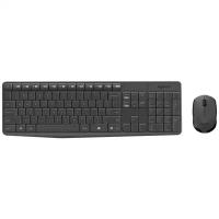 Клавиатура и мышь Logitech MK235 Wireless Keyboard and Mouse Black USB
