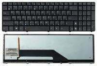 Клавиатура для ноутбука Asus K50 русская, черная с подсветкой
