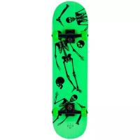 Детский скейтборд Ridex Bones 31.6", 31.6x8, зеленый/черный