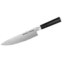 Шеф-нож Samura Mo-V, лезвие 20 см, черный/серебристый
