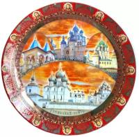 Сувенирная тарелка на подставке Ростов Великий 15 см VITtovar
