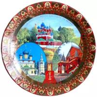 Сувенирная тарелка на подставке Углич 15 см VITtovar