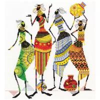 Набор для вышивания "PANNA" NM-0739 "Африка. Африканочки-подружки" 38 х 41.5 см