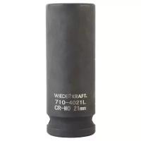 Головка WIEDERKRAFT торцевая ударная глубокая 1/2", 6 гр. 21 мм WDK-710-4021L
