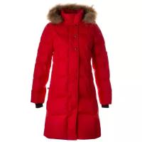 Пальто-пуховик женское HUPPA YESSICA, красный 70004, размер XL
