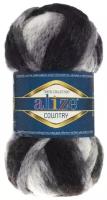 Пряжа для вязания Ализе Country (20% шерсть, 55% акрил, 25% полиамид) 5х100г/34м цв.5453 день и ночь