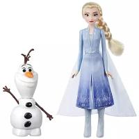 DisneyPrincess Hasbro Кукла Эльза и Олаф (интерактивный) из мультфильма Холодное Сердце 2 (Disney Frozen Talk and Glow Olaf and Elsa Dolls)