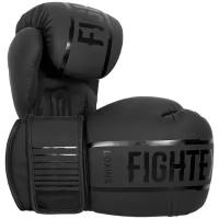 Перчатки для бокса Fight Expert Boxing матовые ПВХ, 12 унций, черные