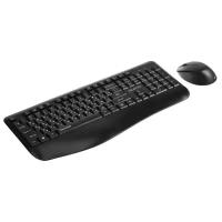 Комплект клавиатура и мышь Qumo Space K57/M75, беспроводной, мембранный, 1200 dpi, черный 5385972