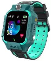 Smart часы, детские умные часы, с GPS трекером, кнопка SOS (зелёные)