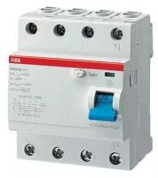 ABB Выключатель дифференциального тока (УЗО) 4п 40А 100мА тип AC F204 ABB 2CSF204001R2400