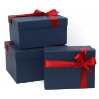 РутаУпак/Комплект подарочных коробок «3в1» Синий