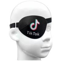 Окклюдер на резинке eyeOK "TikTok", размер взрослый, для закрытия правого глаза, анатомический