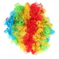 Карнавальный парик "Объем", цветные кудри, 120 г