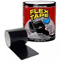 Сверхпрочная водонепроницаемая клейкая лента Flex Tape / Черная / 10 см