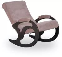 кресло качалка для взрослых Вилла Кресло-качалка для дома ткань велюр Кофе с молоком Jawa