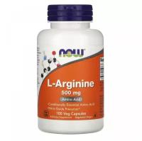 Аминокислота NOW L-Arginine 500 mg 100caps Нейтральный