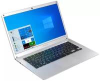 14" Ноутбук Irbis NB258 1366x768, Intel Celeron N3350 1.1 ГГц, RAM 4 ГБ, DDR4, SSD 64 ГБ, Intel HD Graphics 500, Windows 10 Home, NB258, серебристый