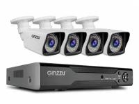 Комплект видеонаблюдения Ginzzu HK-841D 8 каналов 2Mp 4 камеры