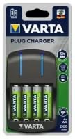 Зарядное устройство для аккумуляторов VARTA Plug Charger (57647) AA/AAA 4 слота + 4 AA 2100mAh