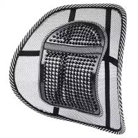 Поясничный упор на сиденье / поддерживающая подушка для автомобильного и офисного кресла, черный